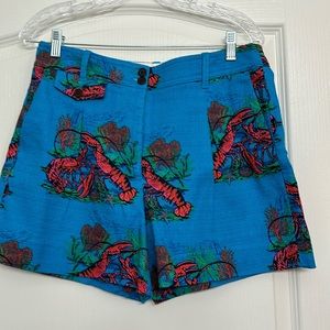 J Crew Shorts - Lobster Print Size 8